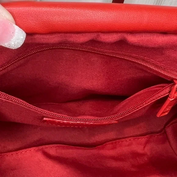 BADGLEY MISCHKA LOGO CROSSBODY BAG RED NEW WITH TAGS - Picture 11 of 14